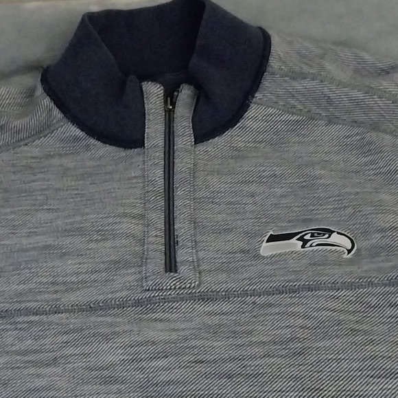 Tommy Bahama Seattle Seahawks Half-zip Reversible NFL Pullover Size: M - Picture 4 of 12